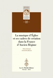 La musique d’église et ses cadres de création (nouvelle publication)